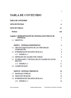Portada de Análisis Sistemas de Potencia