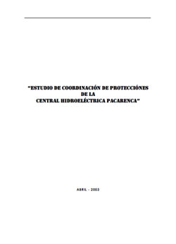 Portada de Central Pacarenca - Protecciones