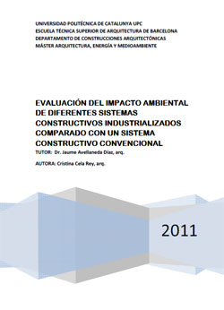 Portada de Evaluación del impacto ambiental de diferentes sistemas constructivos