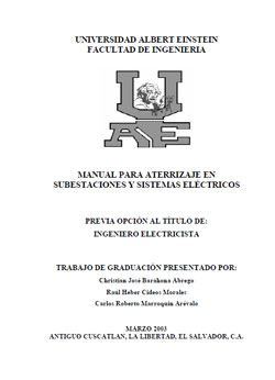 Portada de Puesta a tierra en Subestaciones y SE