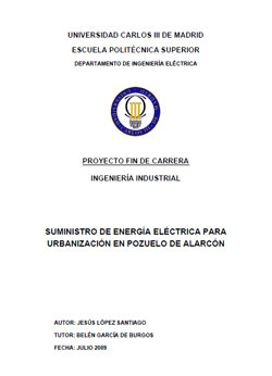 Portada de Suministro de energia electrica